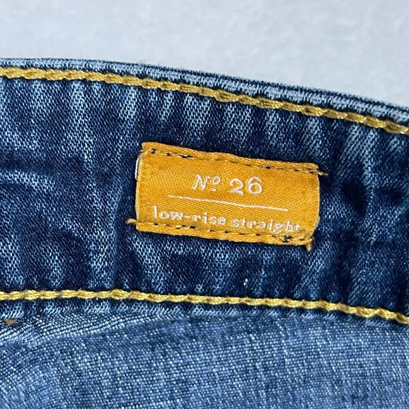 Pilcro and the Letterpress Anthropologie Jeans Low Rise Straight Women's Size 26 - Picture 4 of 16